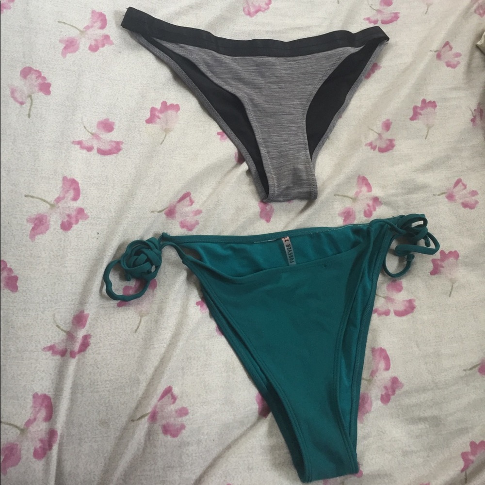 H&M and forever 21 bikini bottoms